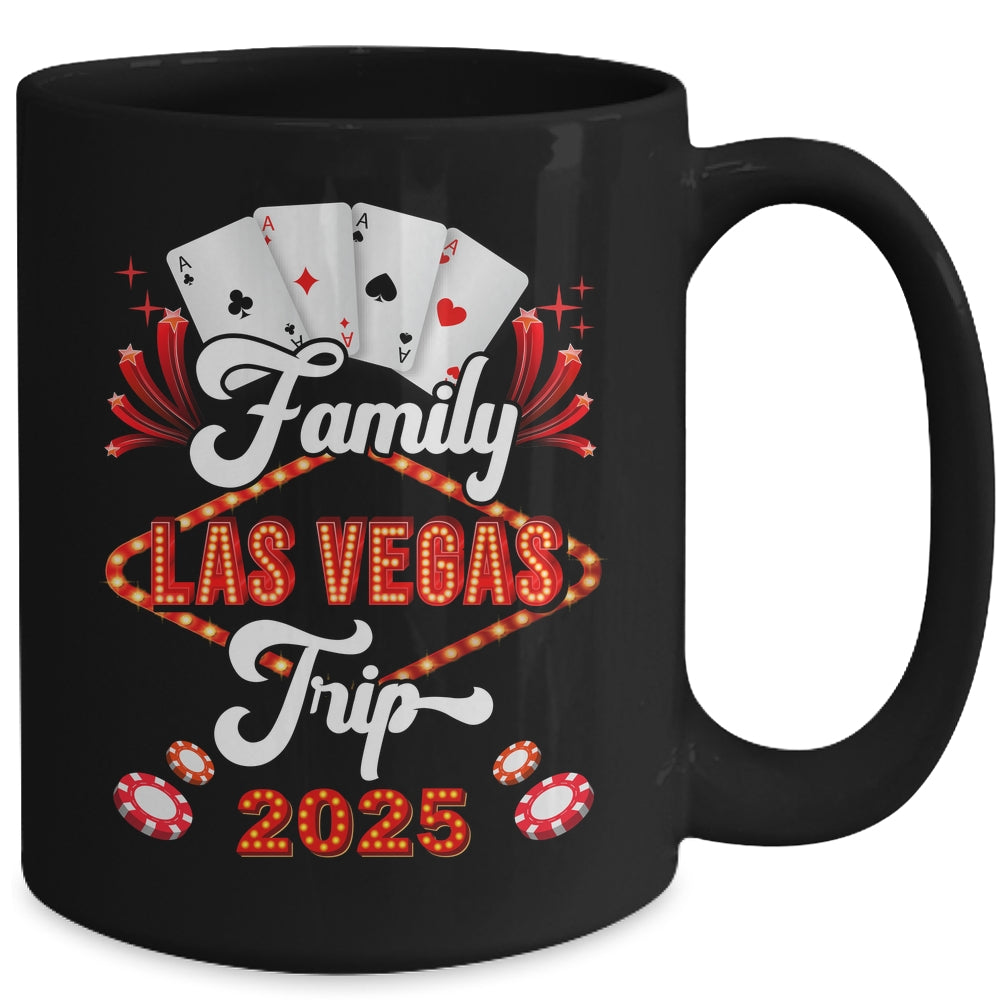 Family Las Vegas Trip 2025 Family Squad Vacation Matching Mug | siriusteestore