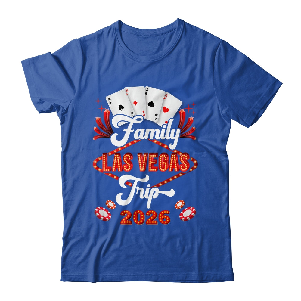 Family Las Vegas Trip 2026 Family Squad Vacation Matching Shirt & Tank Top | siriusteestore