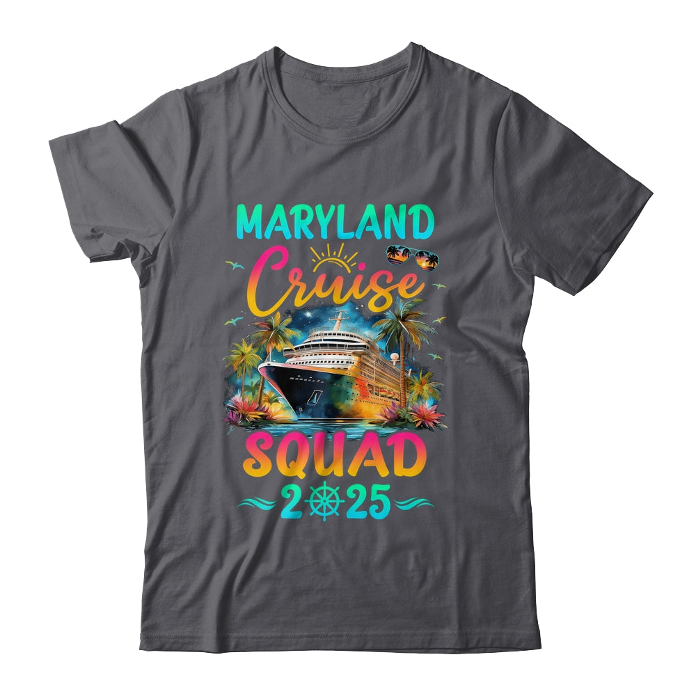 Family Maryland Cruise Squad 2025 Summer Vacation Matching Shirt & Tank Top | siriusteestore