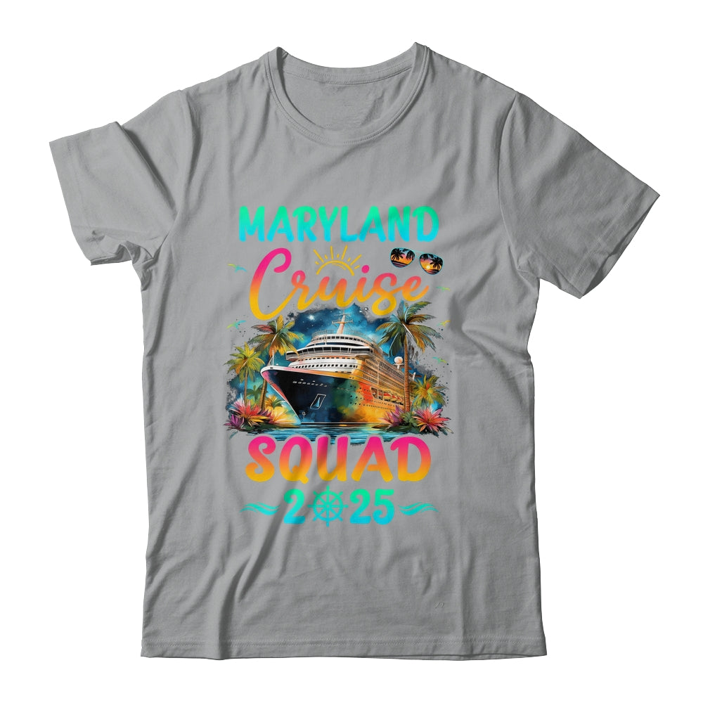 Family Maryland Cruise Squad 2025 Summer Vacation Matching Shirt & Tank Top | siriusteestore