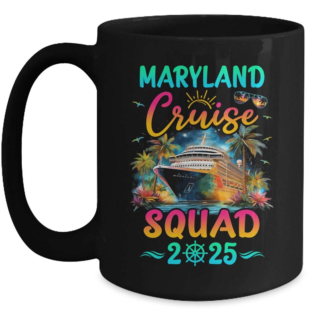 Family Maryland Cruise Squad 2025 Summer Vacation Matching Mug | siriusteestore