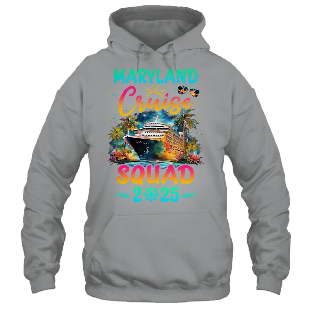 Family Maryland Cruise Squad 2025 Summer Vacation Matching Shirt & Tank Top | siriusteestore