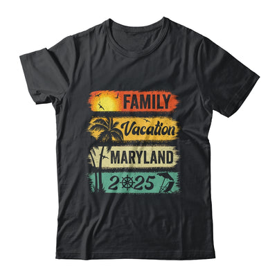 Family Maryland Vacation 2025 Funny Matching Group Family Shirt & Tank Top | siriusteestore