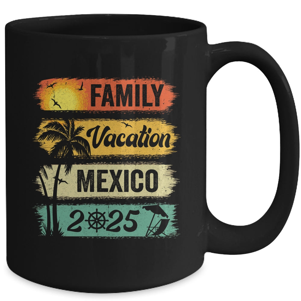 Family Mexico Vacation 2025 Funny Matching Group Family Mug | siriusteestore
