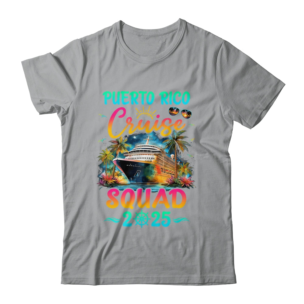 Family Puerto Rico Cruise Squad 2025 Summer Vacation Matching Shirt & Tank Top | siriusteestore