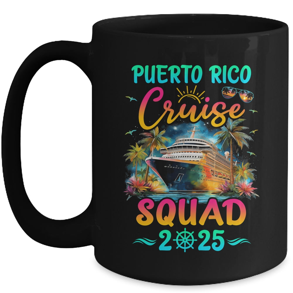 Family Puerto Rico Cruise Squad 2025 Summer Vacation Matching Mug | siriusteestore