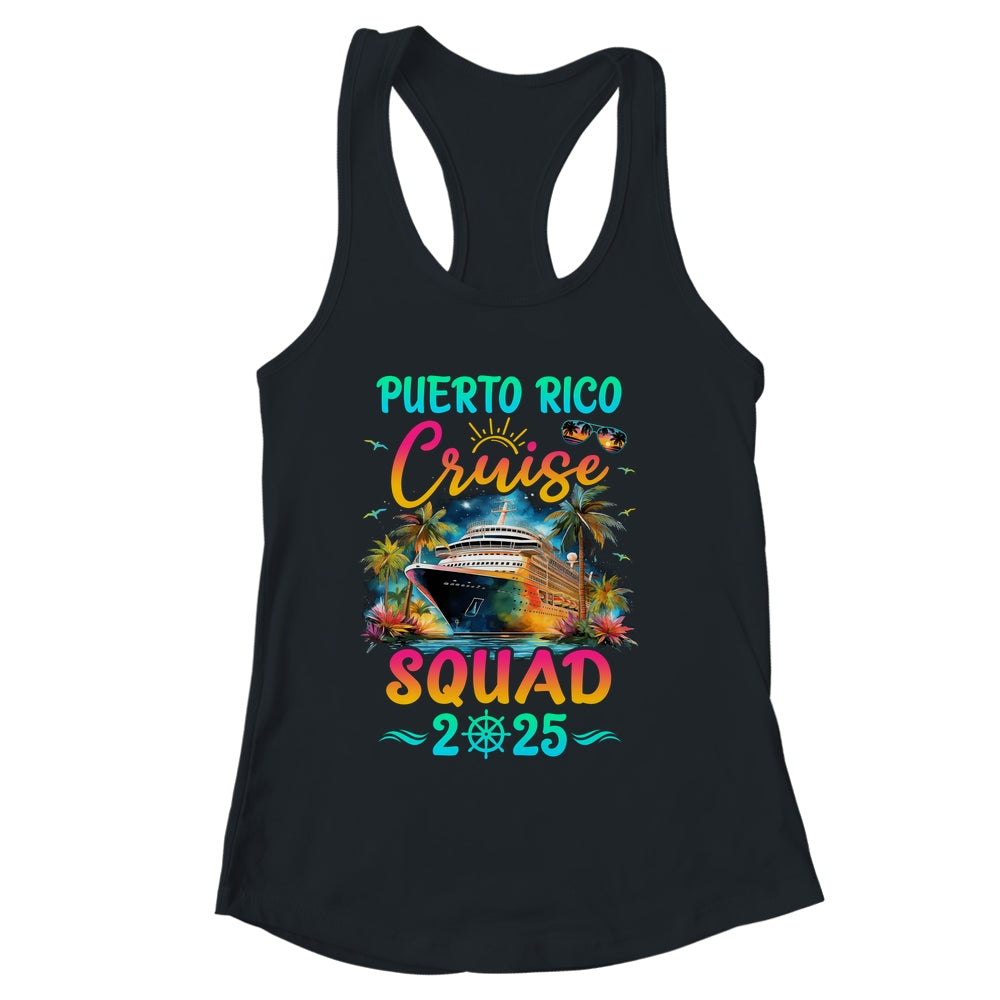 Family Puerto Rico Cruise Squad 2025 Summer Vacation Matching Shirt & Tank Top | siriusteestore