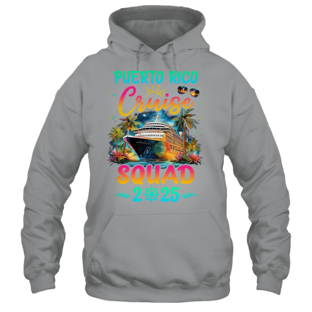 Family Puerto Rico Cruise Squad 2025 Summer Vacation Matching Shirt & Tank Top | siriusteestore