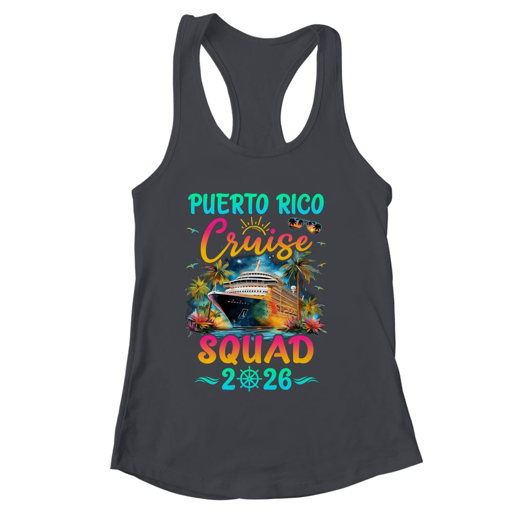 Family Puerto Rico Cruise Squad 2026 Summer Vacation Matching Shirt & Tank Top | siriusteestore