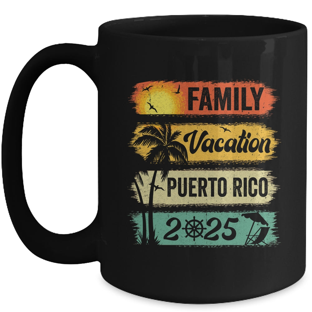 Family Puerto Rico Vacation 2025 Funny Matching Group Family Mug | siriusteestore