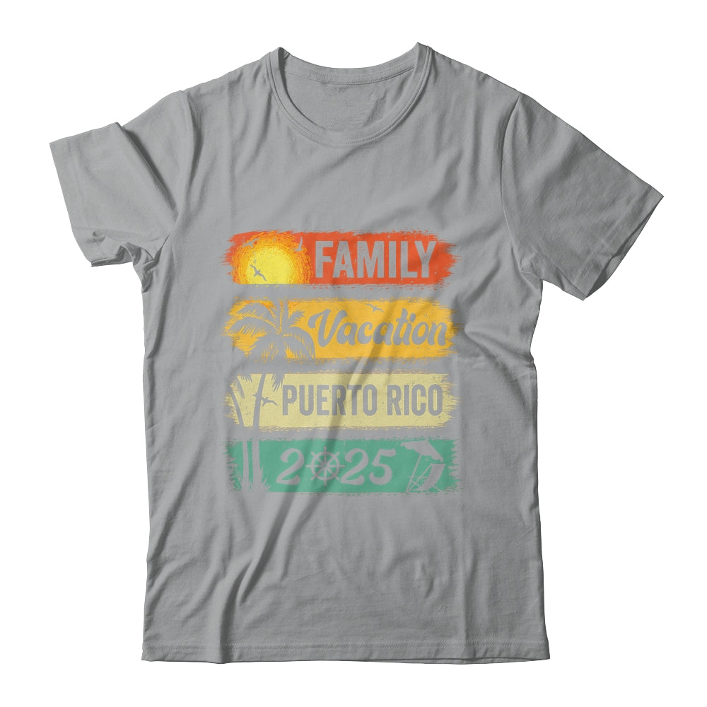 Family Puerto Rico Vacation 2025 Funny Matching Group Family Shirt & Tank Top | siriusteestore