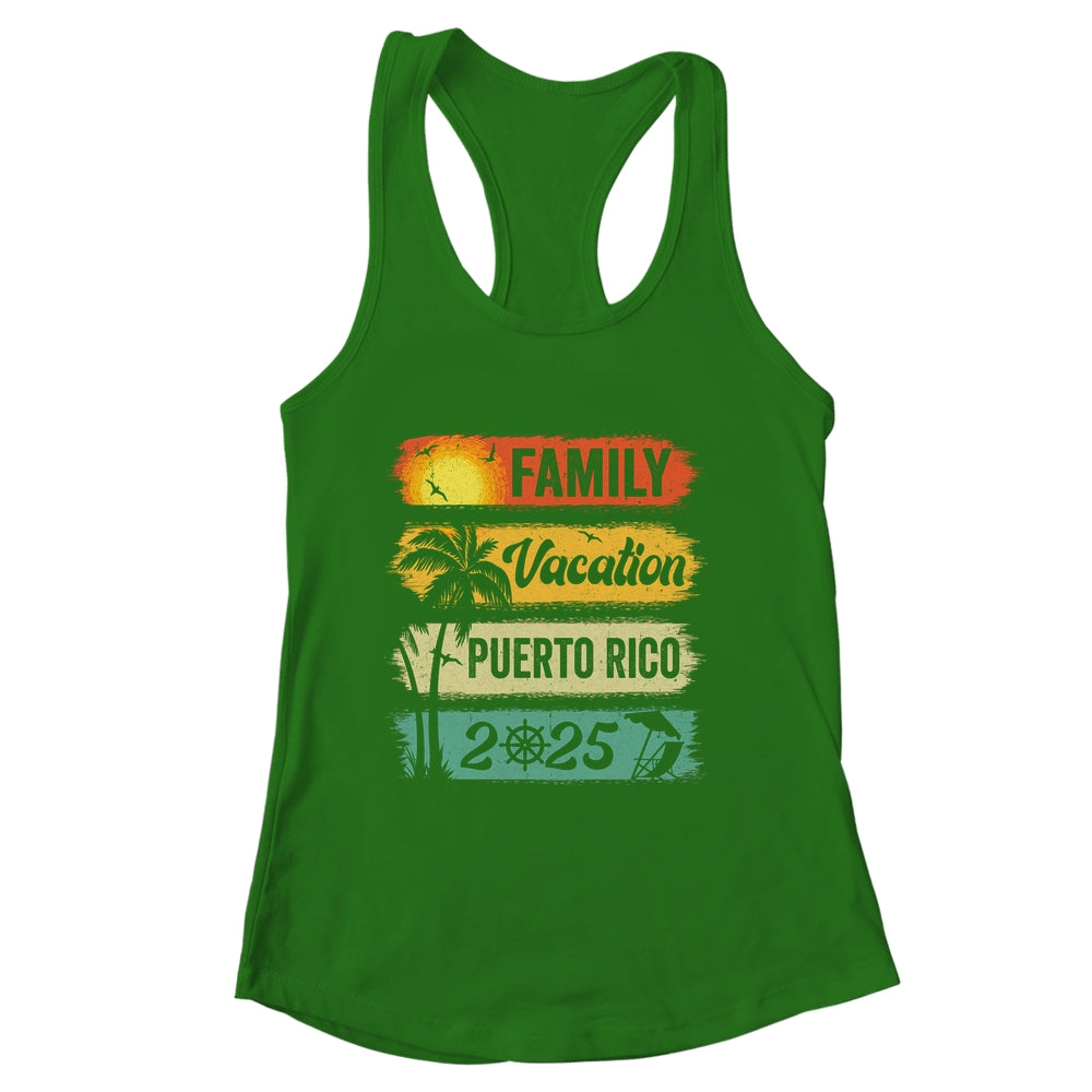 Family Puerto Rico Vacation 2025 Funny Matching Group Family Shirt & Tank Top | siriusteestore