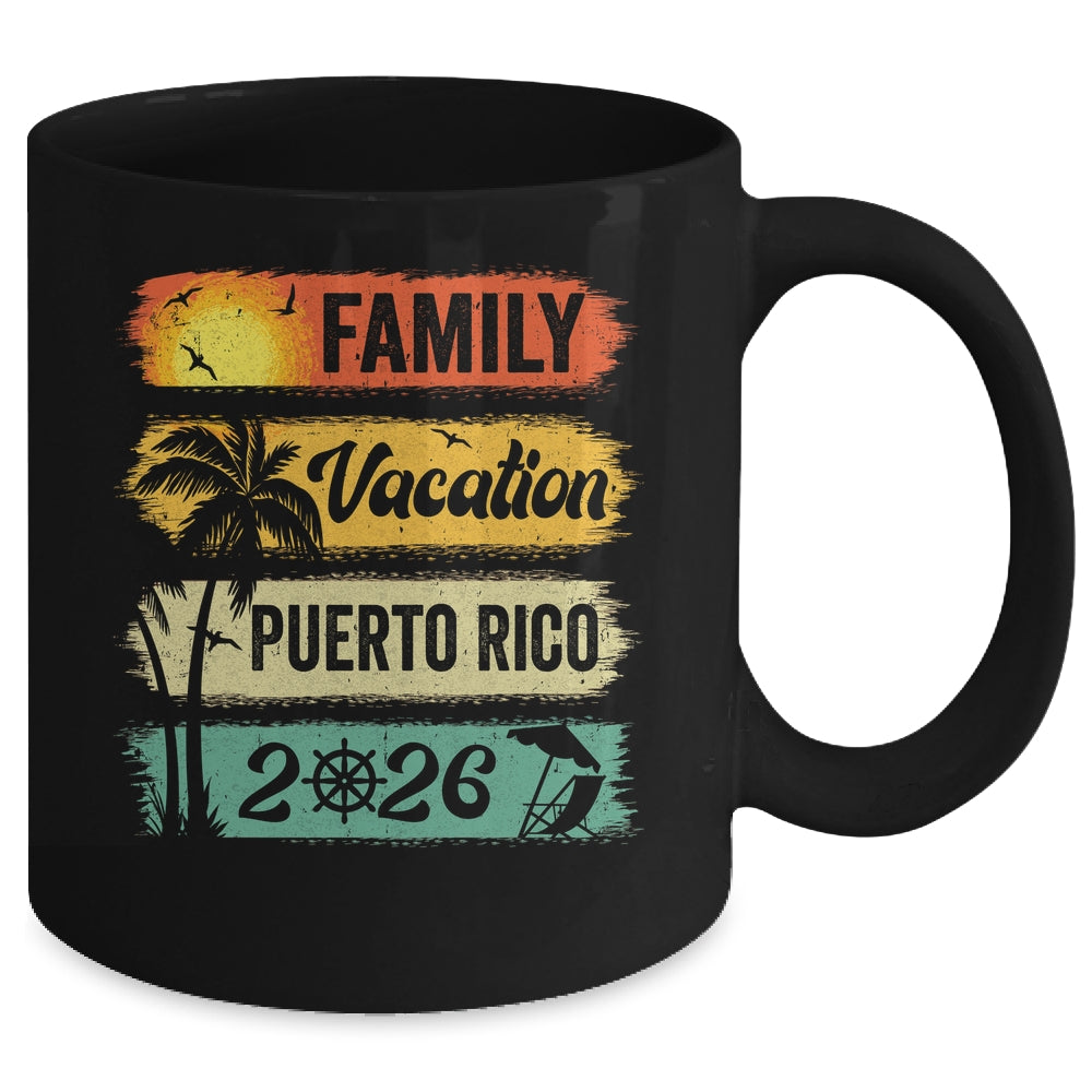 Family Puerto Rico Vacation 2026 Funny Matching Group Family Mug | siriusteestore