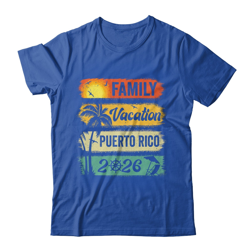 Family Puerto Rico Vacation 2026 Funny Matching Group Family Shirt & Tank Top | siriusteestore