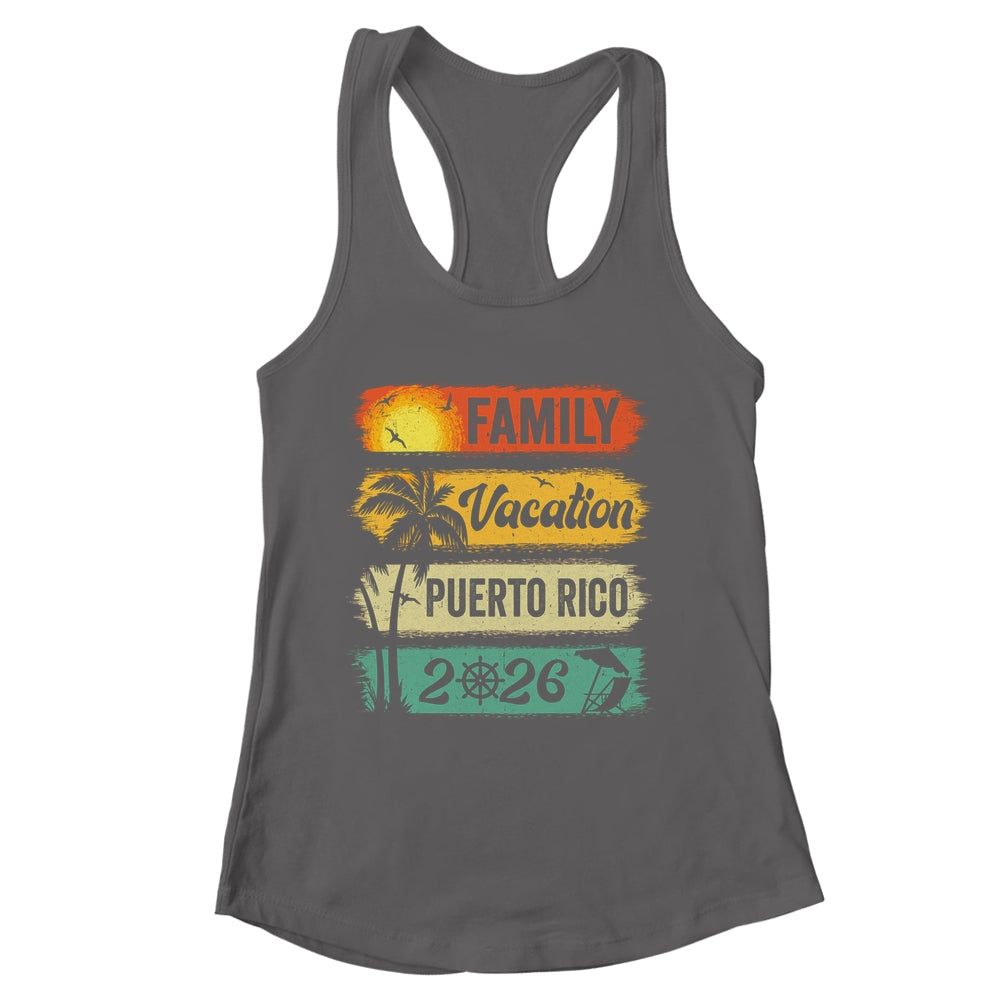 Family Puerto Rico Vacation 2026 Funny Matching Group Family Shirt & Tank Top | siriusteestore