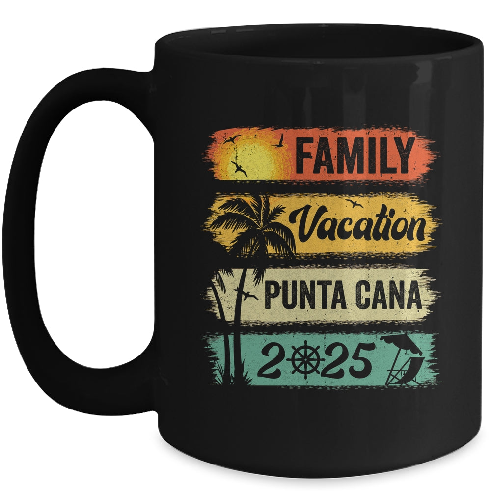 Family Punta Cana Vacation 2025 Funny Matching Group Family Mug | siriusteestore