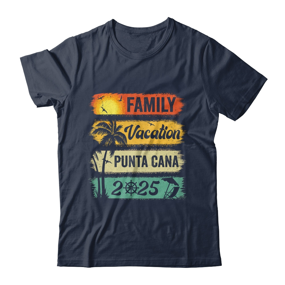 Family Punta Cana Vacation 2025 Funny Matching Group Family Shirt & Tank Top | siriusteestore