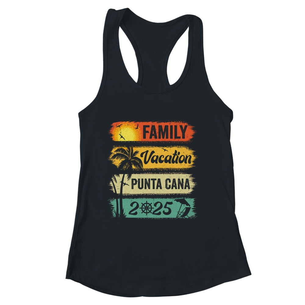 Family Punta Cana Vacation 2025 Funny Matching Group Family Shirt & Tank Top | siriusteestore