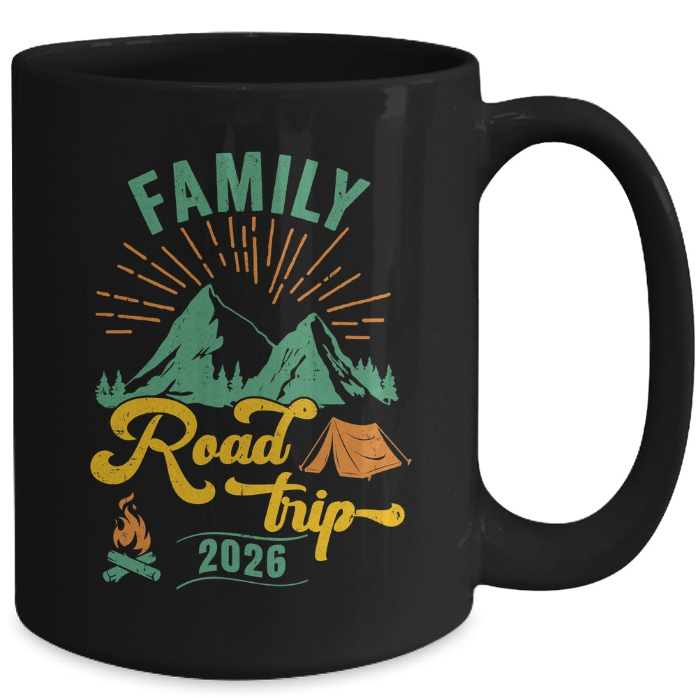 Family Road Trip 2026 Camping Crew Vacation Holiday Trip Mug | siriusteestore