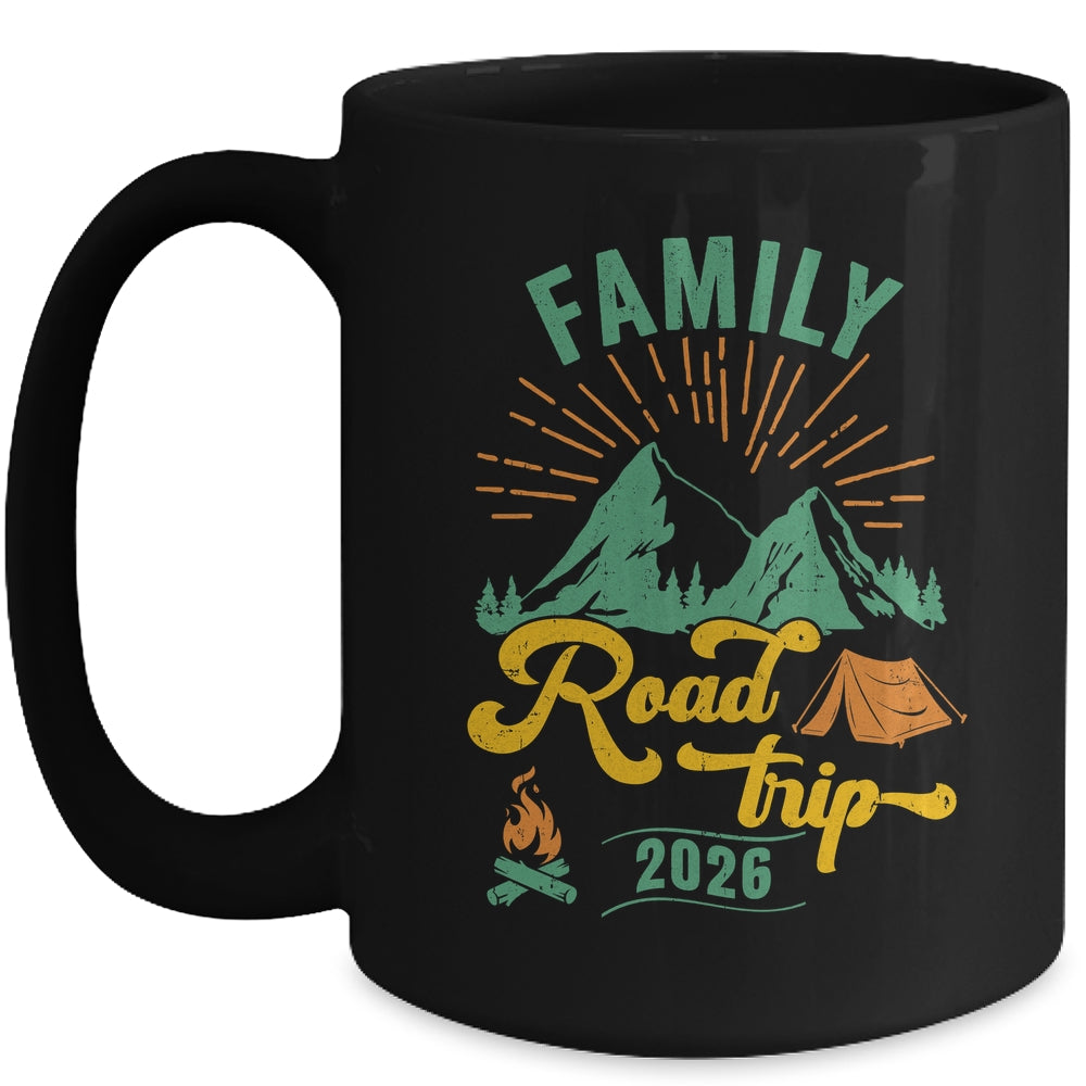 Family Road Trip 2026 Camping Crew Vacation Holiday Trip Mug | siriusteestore