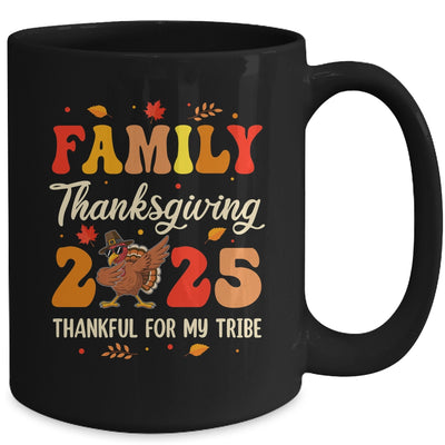 Family Thanksgiving 2025 Crew Dabbing Turkey Group Matching Mug | siriusteestore