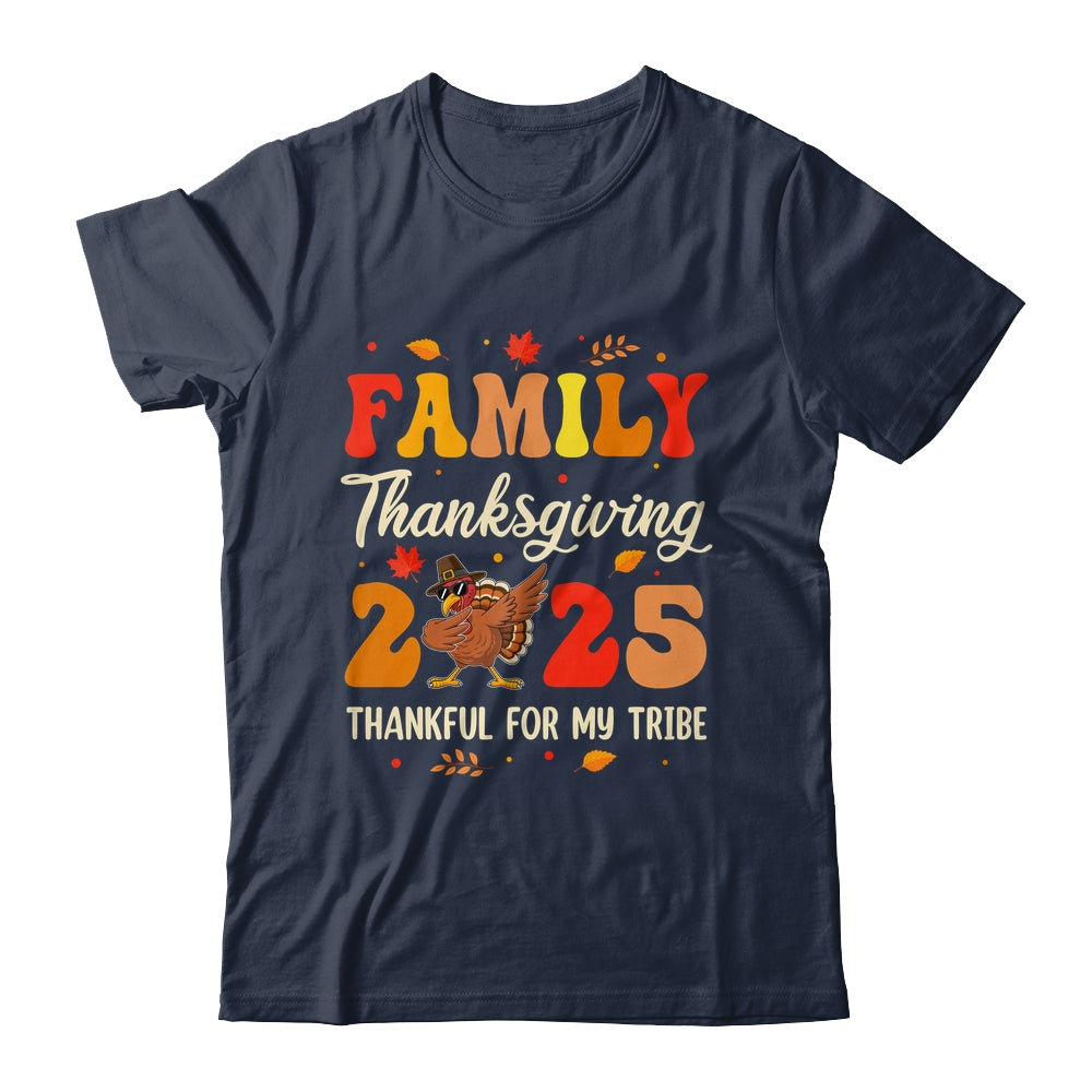 Family Thanksgiving 2025 Crew Dabbing Turkey Group Matching Shirt & Hoodie | siriusteestore