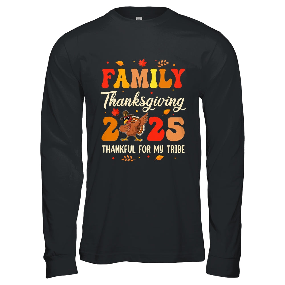 Family Thanksgiving 2025 Crew Dabbing Turkey Group Matching Shirt & Hoodie | siriusteestore