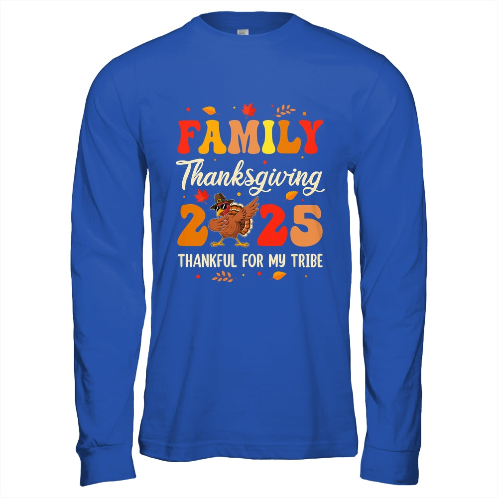 Family Thanksgiving 2025 Crew Dabbing Turkey Group Matching Shirt & Hoodie | siriusteestore