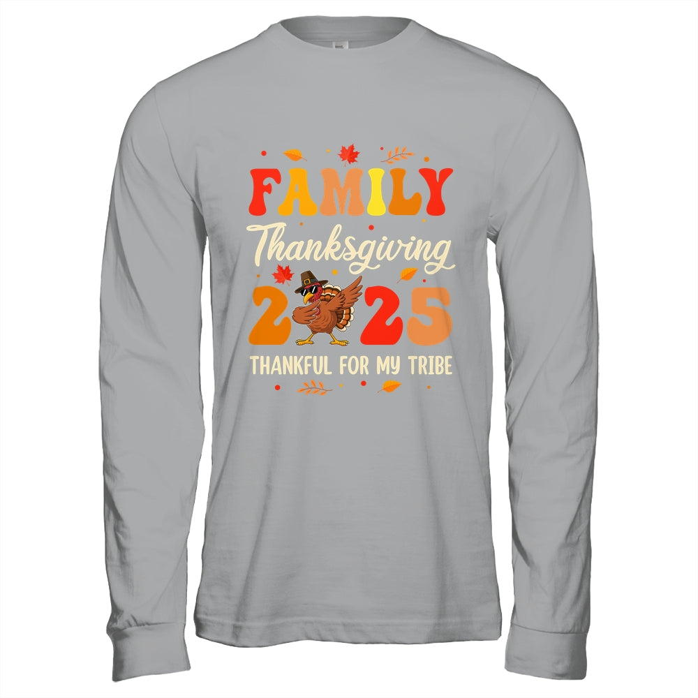 Family Thanksgiving 2025 Crew Dabbing Turkey Group Matching Shirt & Hoodie | siriusteestore