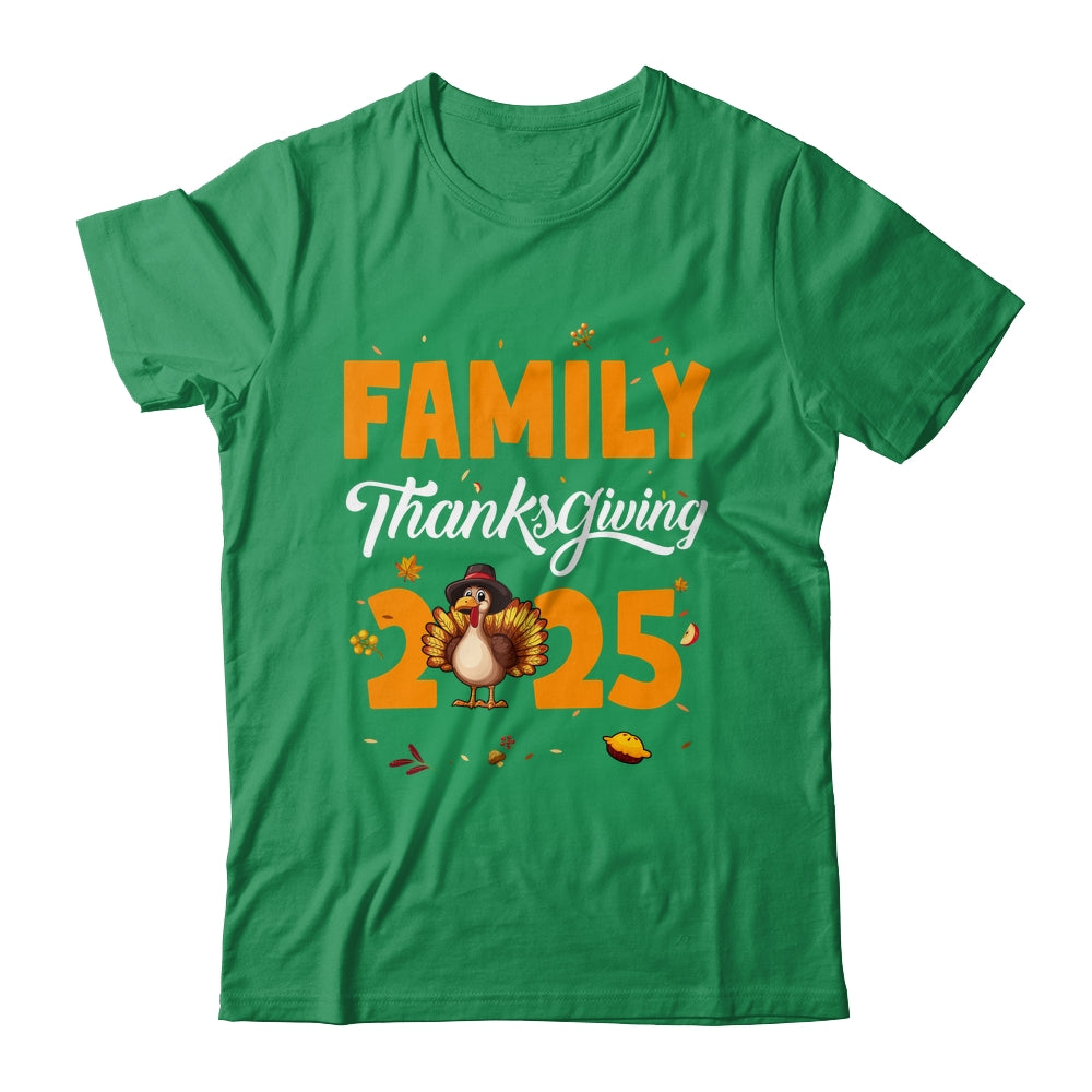 Family Thanksgiving 2025 Fall Autumn Turkey Matching Family Shirt & Sweatshirt | siriusteestore