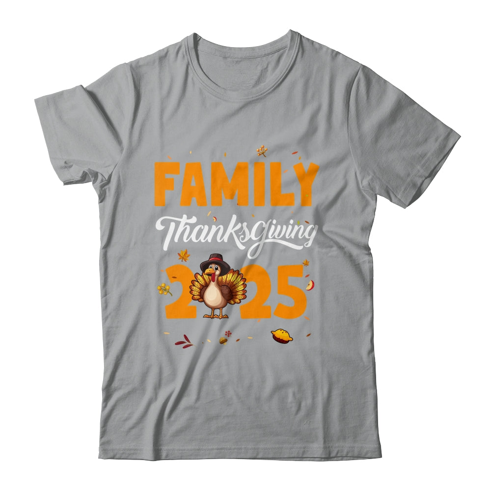 Family Thanksgiving 2025 Fall Autumn Turkey Matching Family Shirt & Sweatshirt | siriusteestore
