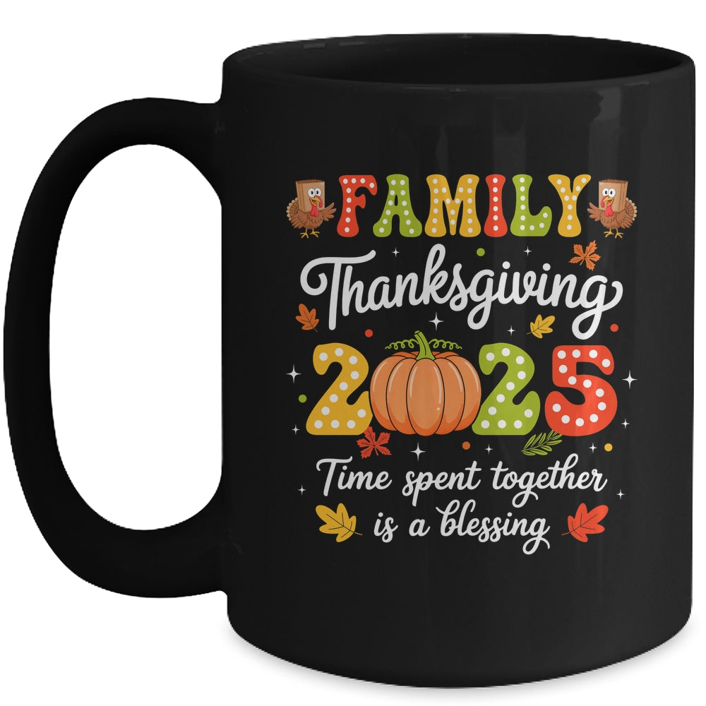 Family Thanksgiving 2025 Thanksgiving Crew Turkey Matching Mug | siriusteestore