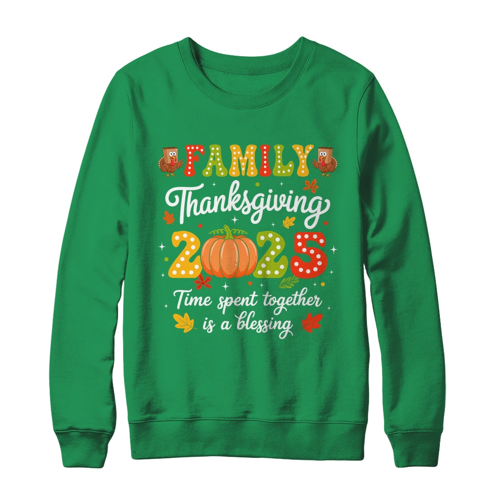 Family Thanksgiving 2025 Thanksgiving Crew Turkey Matching Shirt & Sweatshirt | siriusteestore