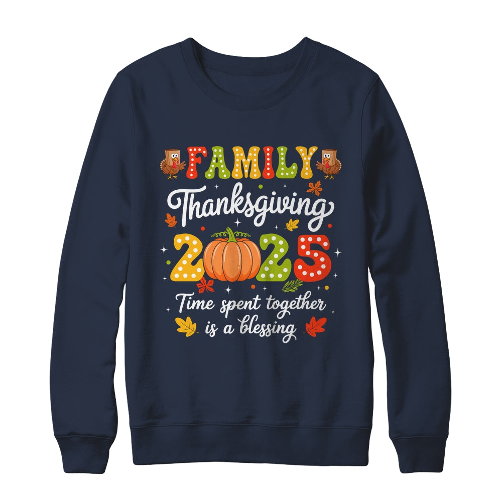 Family Thanksgiving 2025 Thanksgiving Crew Turkey Matching Shirt & Sweatshirt | siriusteestore