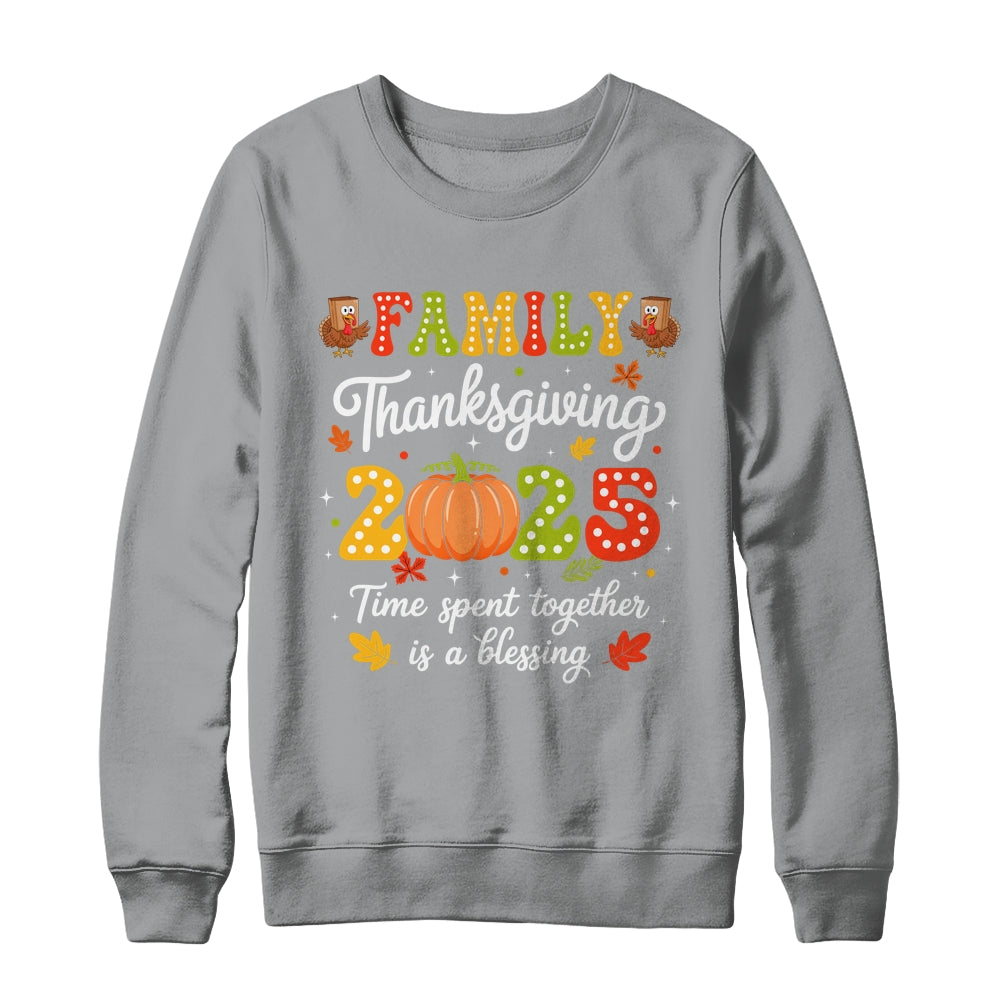 Family Thanksgiving 2025 Thanksgiving Crew Turkey Matching Shirt & Sweatshirt | siriusteestore