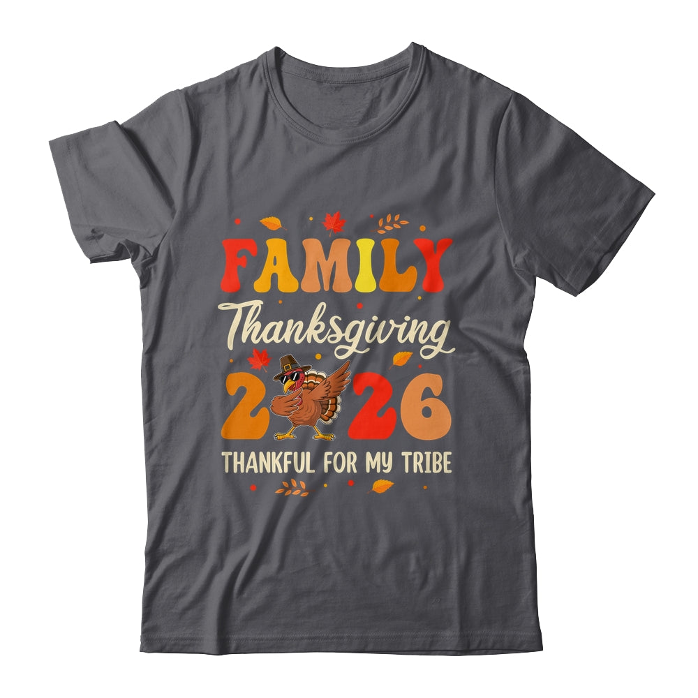 Family Thanksgiving 2026 Crew Dabbing Turkey Group Matching Shirt & Sweatshirt | siriusteestore