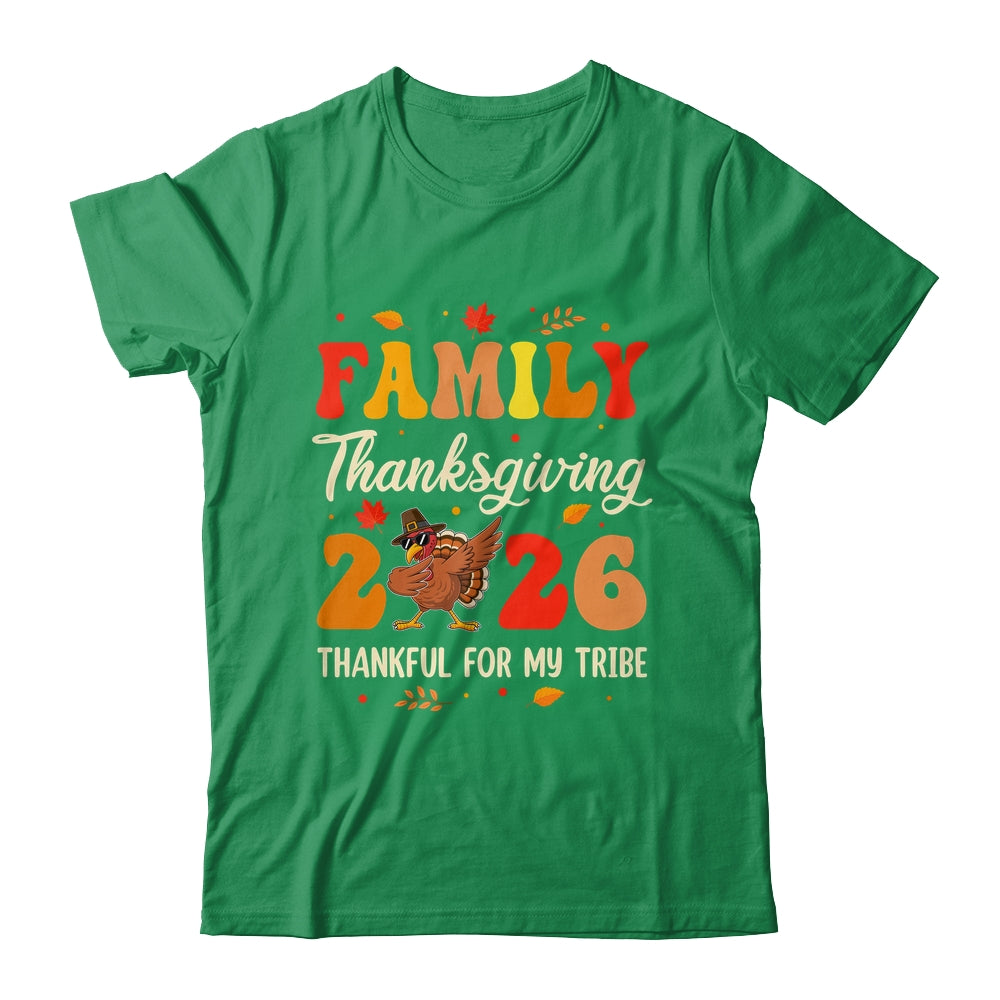 Family Thanksgiving 2026 Crew Dabbing Turkey Group Matching Shirt & Sweatshirt | siriusteestore