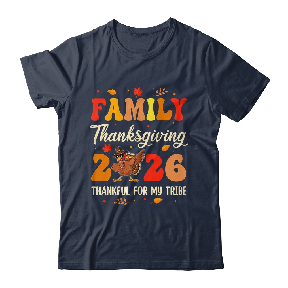 Family Thanksgiving 2026 Crew Dabbing Turkey Group Matching Shirt & Sweatshirt | siriusteestore