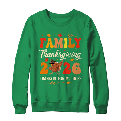Family Thanksgiving 2026 Crew Dabbing Turkey Group Matching Shirt & Sweatshirt | siriusteestore