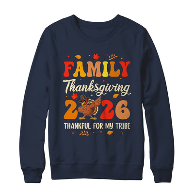 Family Thanksgiving 2026 Crew Dabbing Turkey Group Matching Shirt & Sweatshirt | siriusteestore