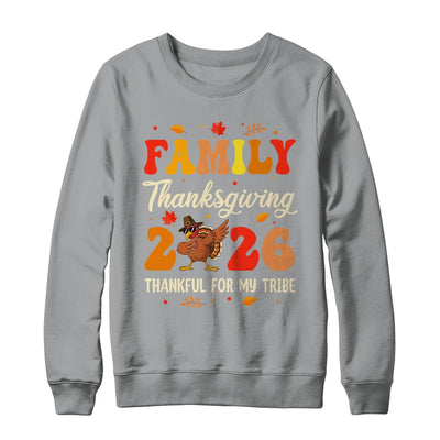 Family Thanksgiving 2026 Crew Dabbing Turkey Group Matching Shirt & Sweatshirt | siriusteestore