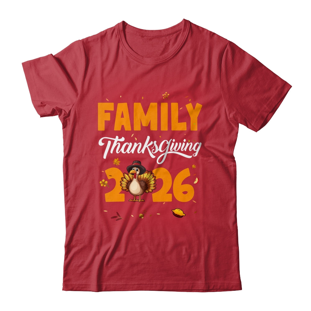 Family Thanksgiving 2026 Fall Autumn Turkey Matching Family Shirt & Sweatshirt | siriusteestore