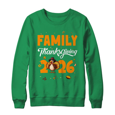 Family Thanksgiving 2026 Fall Autumn Turkey Matching Family Shirt & Sweatshirt | siriusteestore