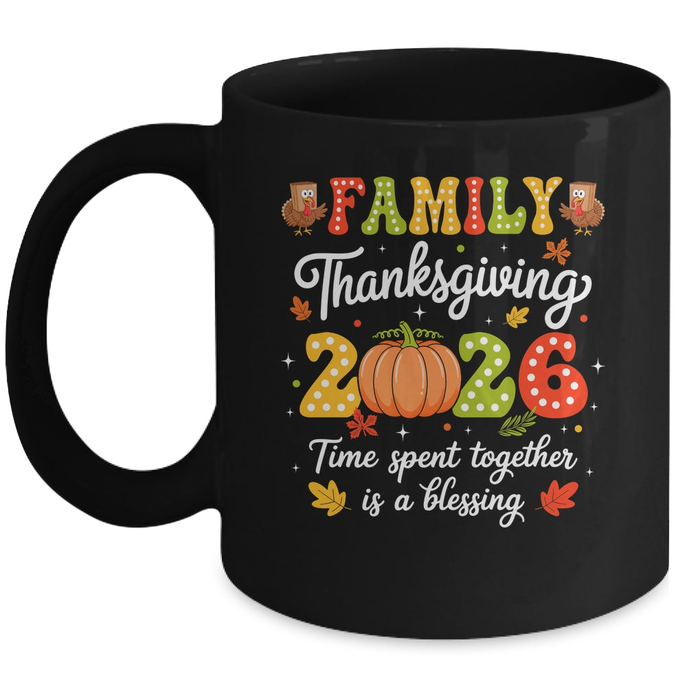 Family Thanksgiving 2026 Thanksgiving Crew Turkey Matching Mug | siriusteestore