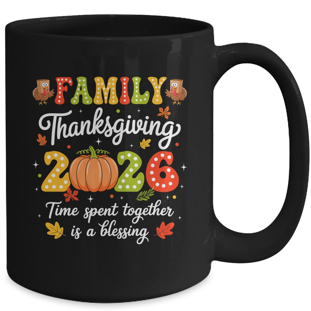 Family Thanksgiving 2026 Thanksgiving Crew Turkey Matching Mug | siriusteestore