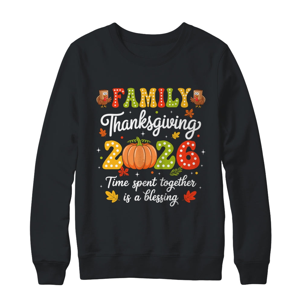 Family Thanksgiving 2026 Thanksgiving Crew Turkey Matching Shirt & Sweatshirt | siriusteestore
