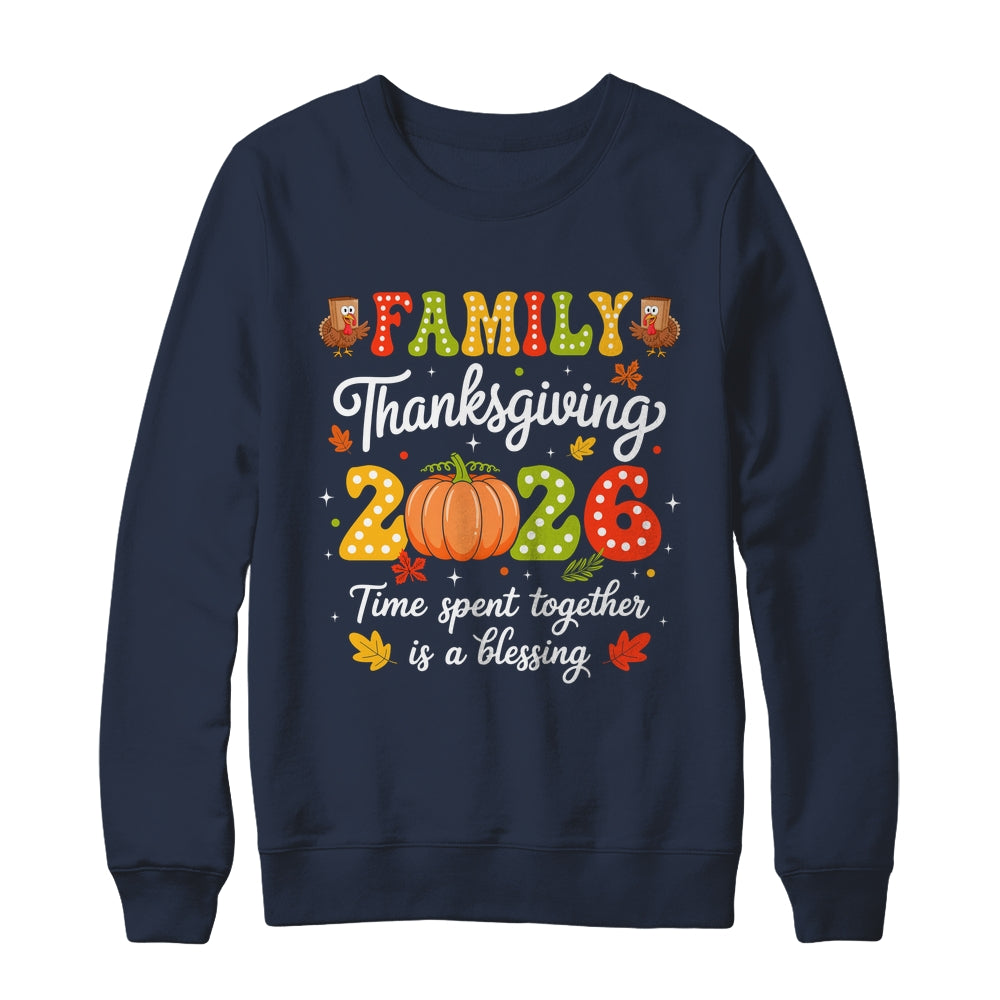 Family Thanksgiving 2026 Thanksgiving Crew Turkey Matching Shirt & Sweatshirt | siriusteestore