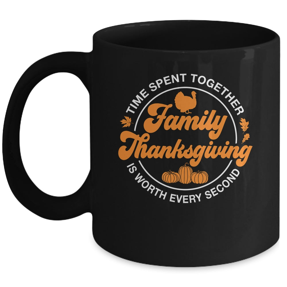 Family Thanksgiving Thankful For My Tribe Group Autumn Mug | siriusteestore
