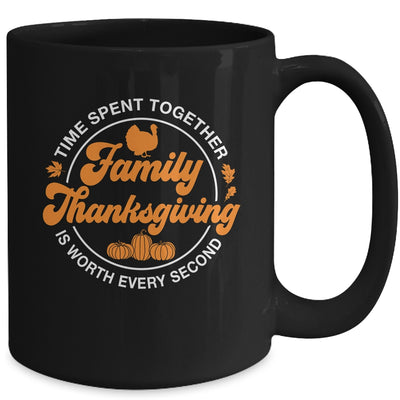 Family Thanksgiving Thankful For My Tribe Group Autumn Mug | siriusteestore