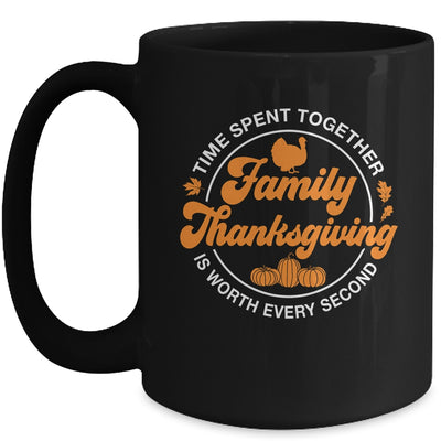 Family Thanksgiving Thankful For My Tribe Group Autumn Mug | siriusteestore